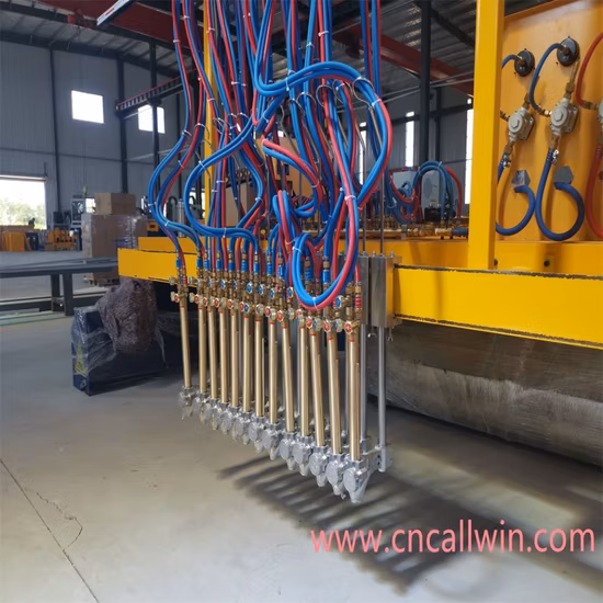 Machine de découpe à la flamme à oxycombustible à commande numérique par ordinateur à portique à 5 axes à usage intensif