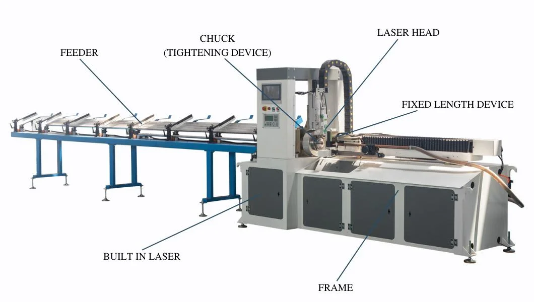 Lower Price Rotary CNC Metal Pipe Tube Laser Cutting Machine