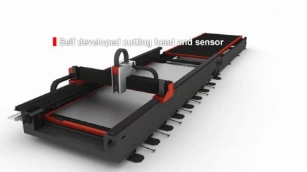 Coupeur laser à fibre de tôle entièrement fermé avec plate-forme d'échange Machine de découpe laser à fibre à couverture complète 6kw pour plaque métallique