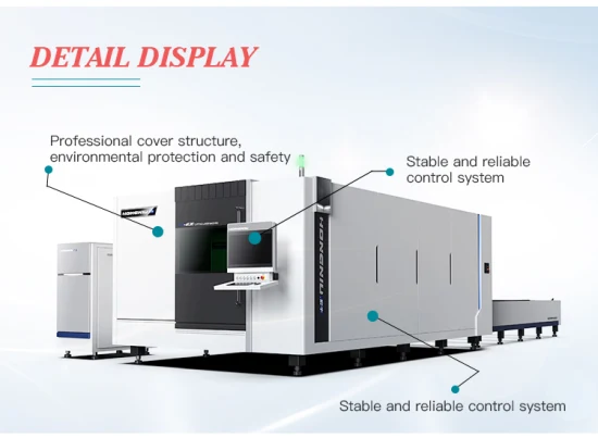 Coupeur de laser de fibre de coupe de commande numérique par ordinateur en métal de couverture complète incluse pour l'acier inoxydable